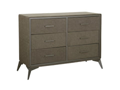 Delani 6-Drawer Lowboy - Brown
