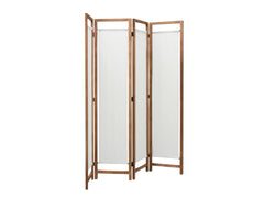 4-Panel Room Divider D S1 - Brown