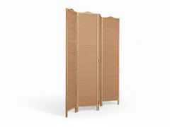 4-Panel Room Divider D S2 - Brown