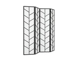 4-Panel Room Divider D P1 - Black