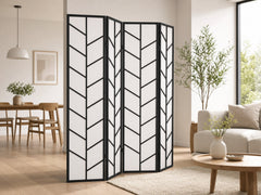 4-Panel Room Divider D P1 - Black