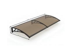 Brown Window Awning 100cm x 200cm