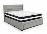 Coronado-A Bed Frame With Drawers & Euro Top Mattress L30 - Double