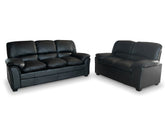 Braura PU Leather Sofa Set - Black