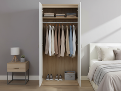 Bardalona 2-Door Wardrobe - Gloss White