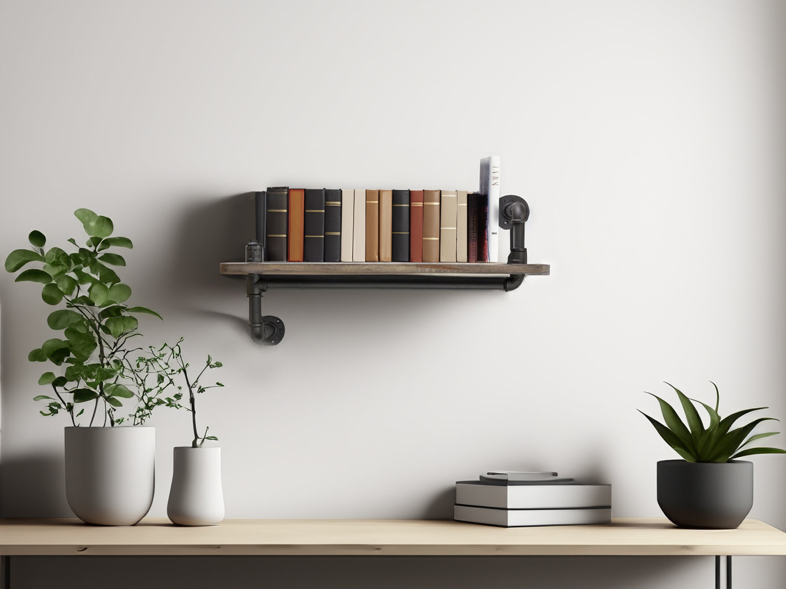 1-Tier Pipe Shelf