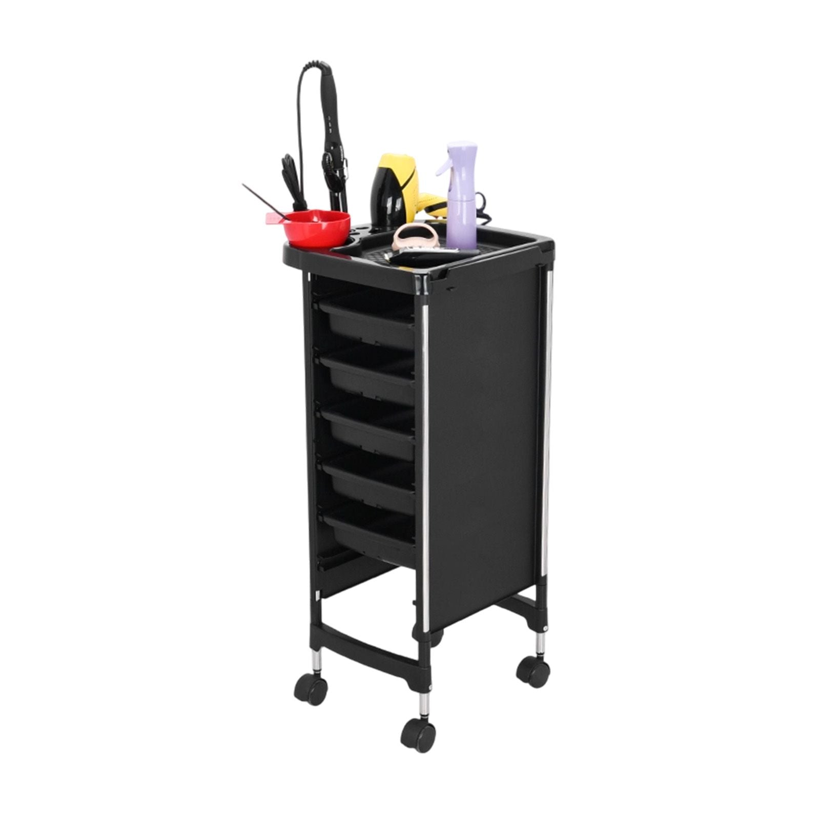 DS BD 6 Tier Hair Salon Trolley Spa Beauty Parlor Hairdressing Tool Rolling Pull