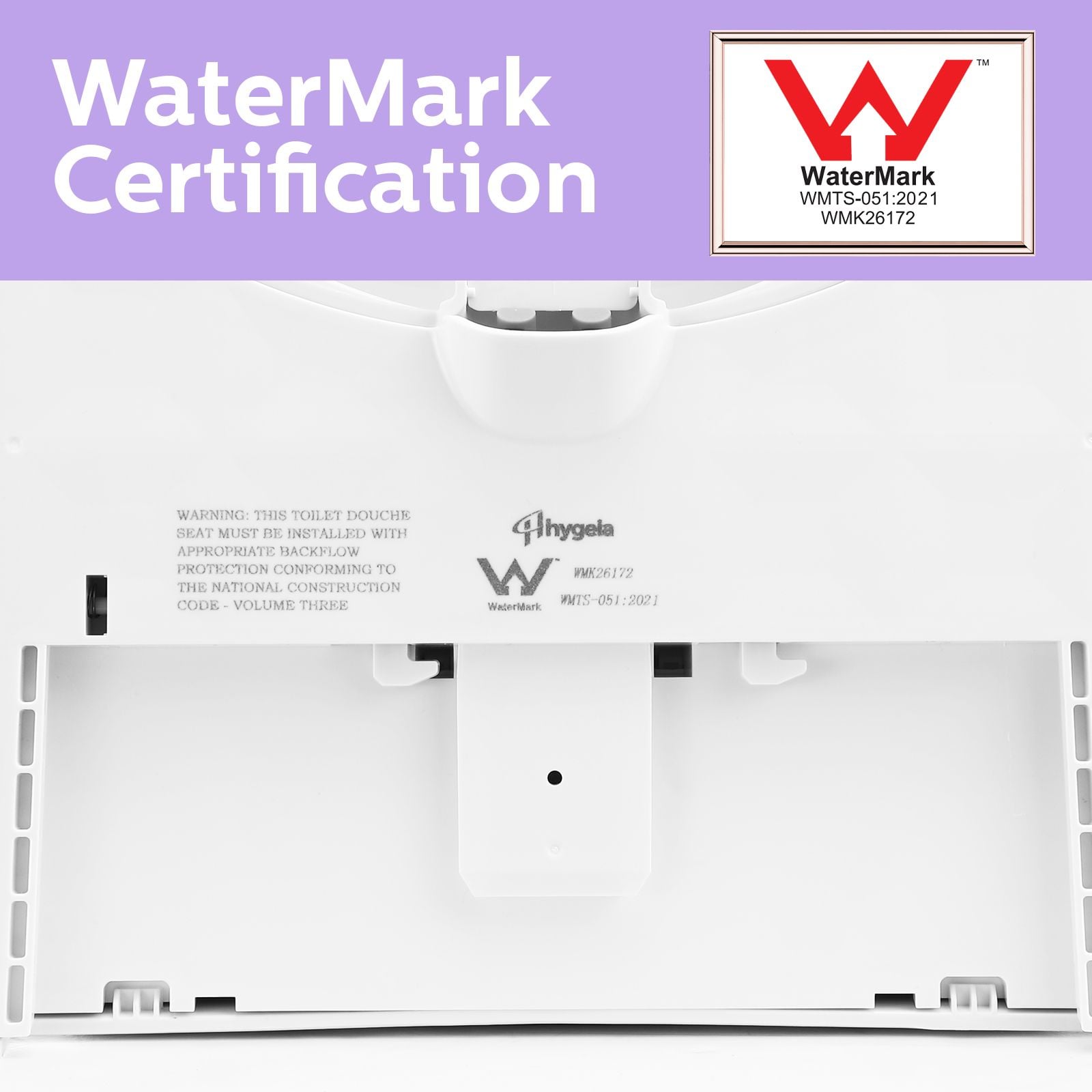 DS BD Non Electric Bidet Toilet Seat WaterMark Certified D Shape Dual Nozzle
