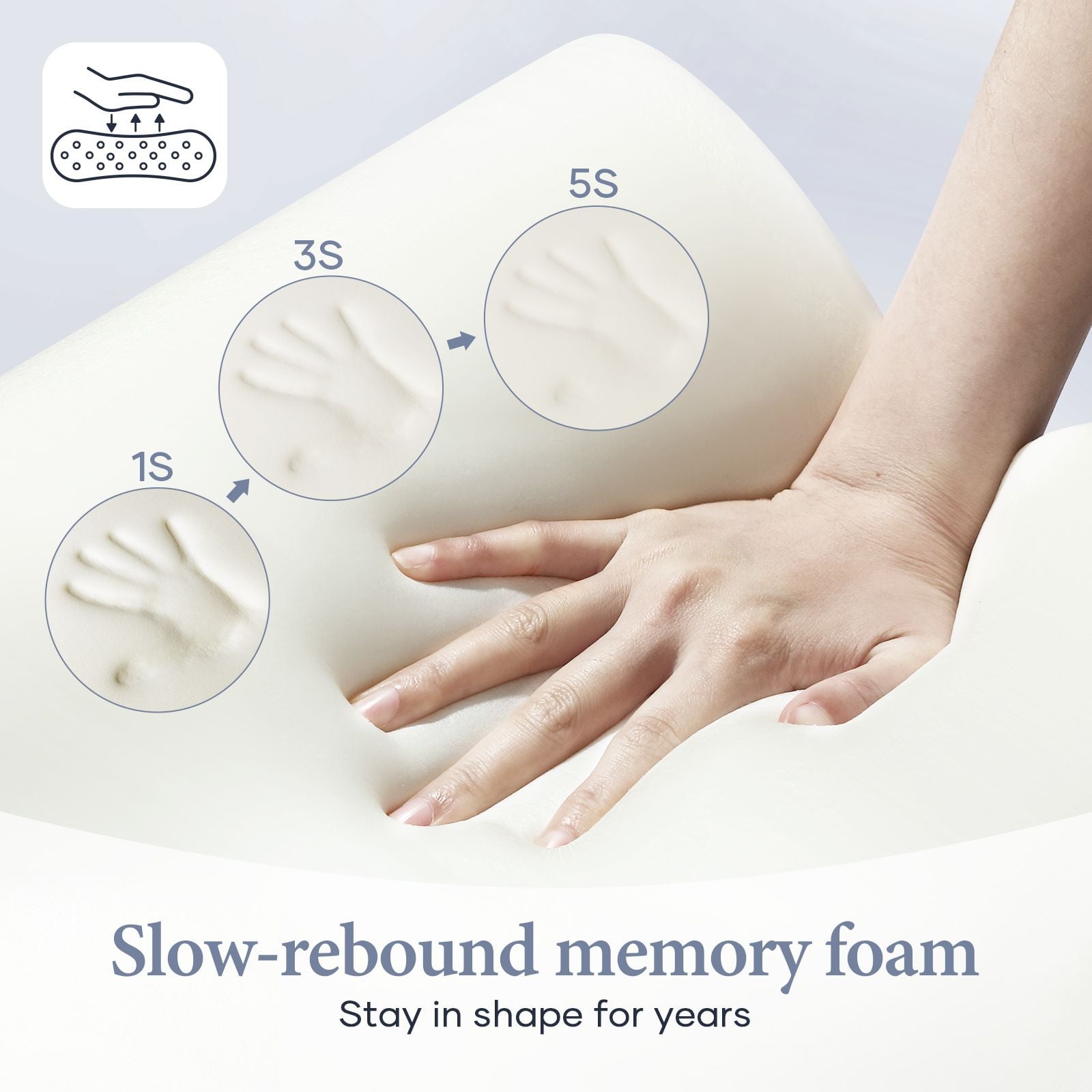 DS BD Memory Foam Cervical Pillow Ergonomic Orthopaedic Contour Neck Support