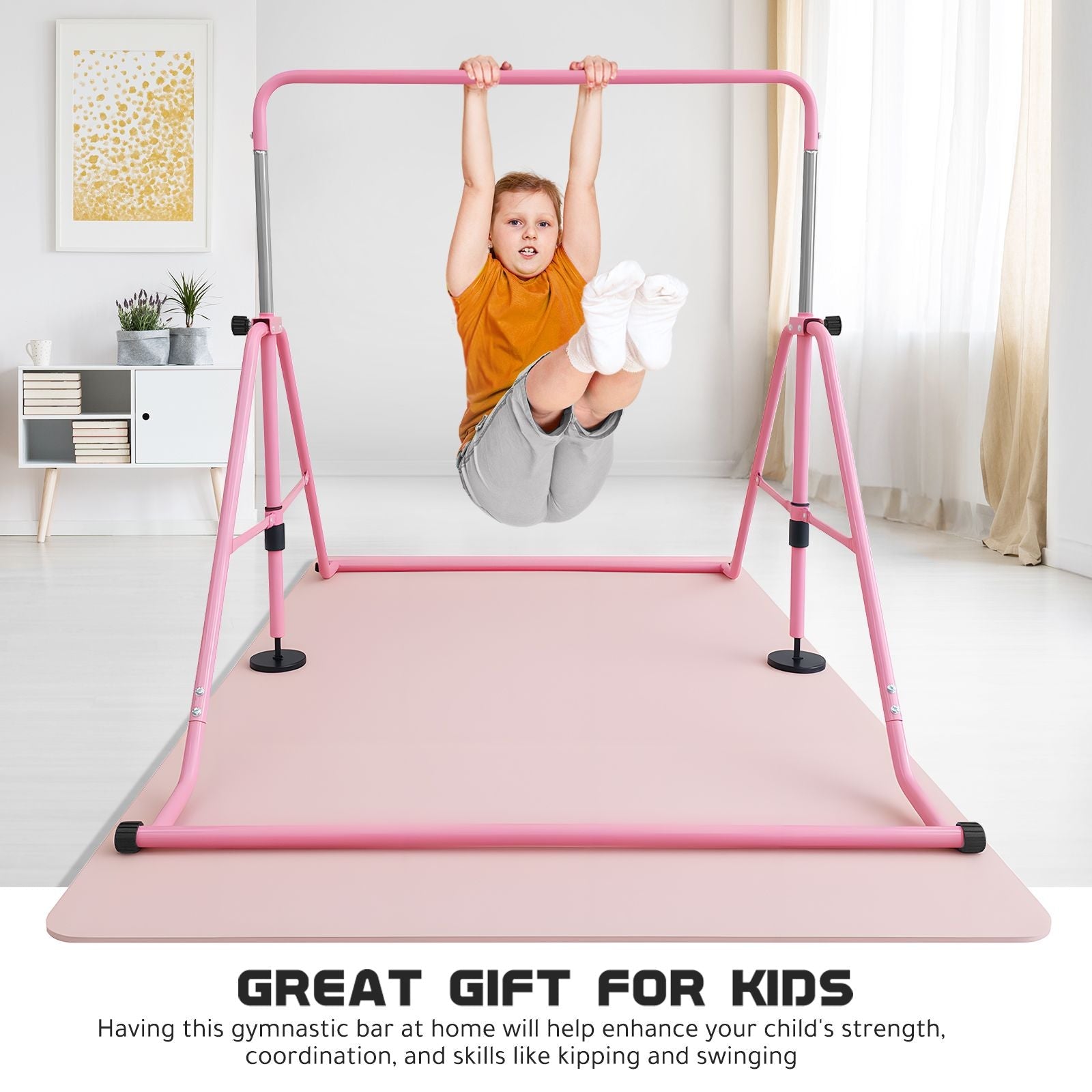 DS BD Kids Gymnastics Bar Training Climbing Frame Playground Home Gym Workout
