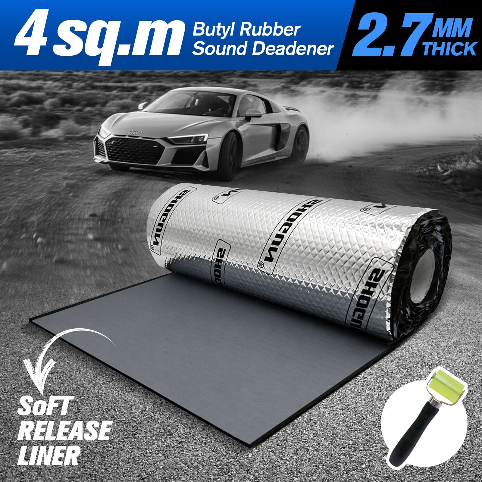 DS BD Butyl Sound Deadener Car Noise Insulation Deadening Mat Automotive Shock