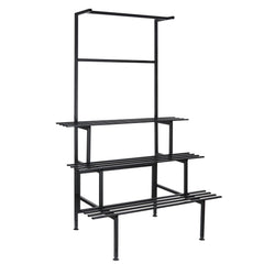 DS BD Large Metal Plant Stand Flower Pot Tall Holder Black Corner Rack Storage