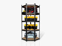 5-Layer Boltless Corner Shelving - Black
