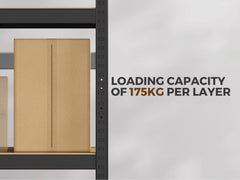 5-Layer Boltless Corner Shelving - Black