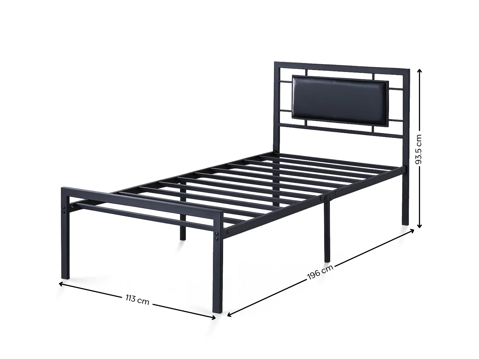Dakota Metal Bed Frame & Bon15 Mattress - King Single