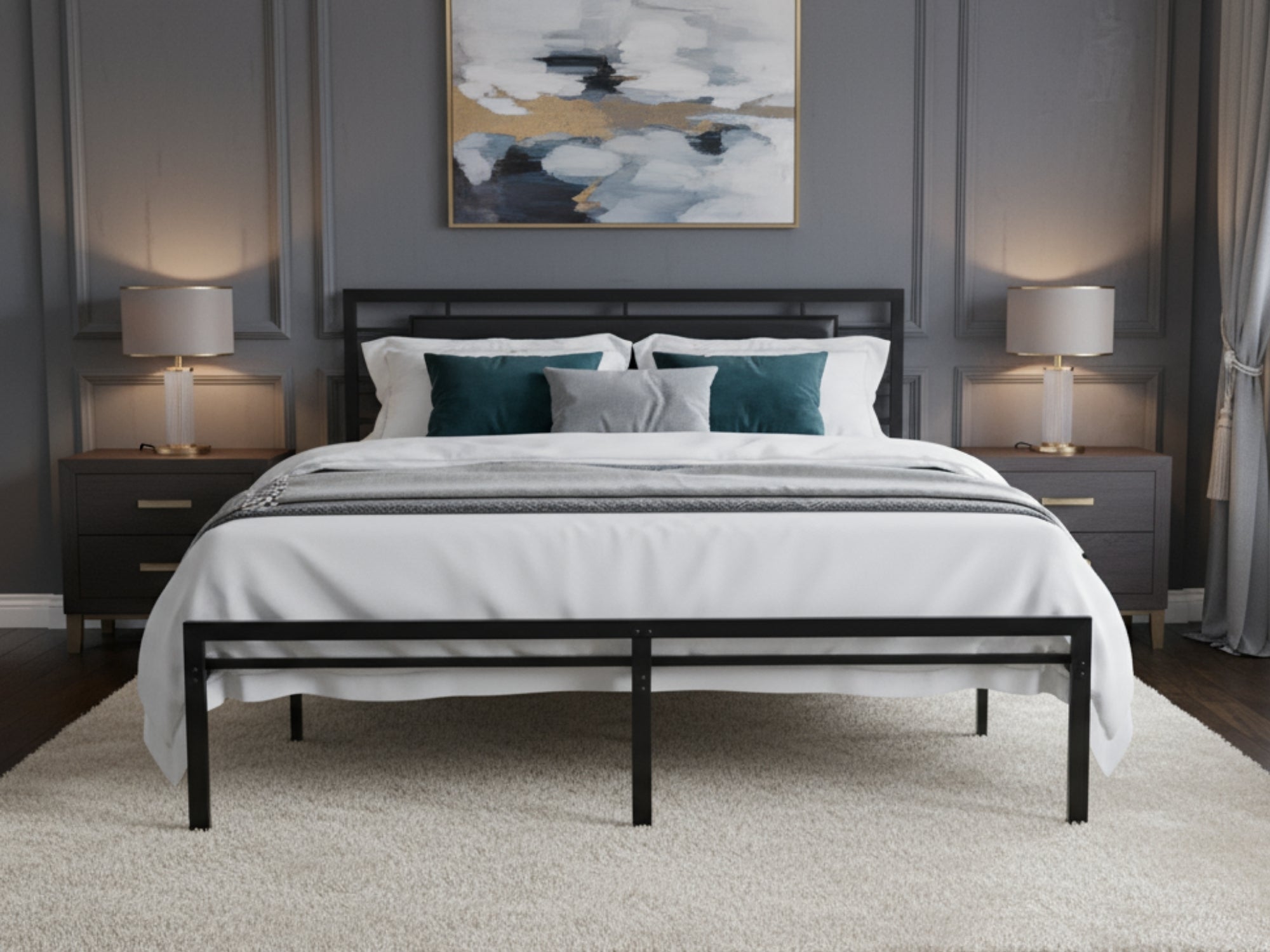 Dakota Metal Bed Frame & FIRM23 Mattress - Double