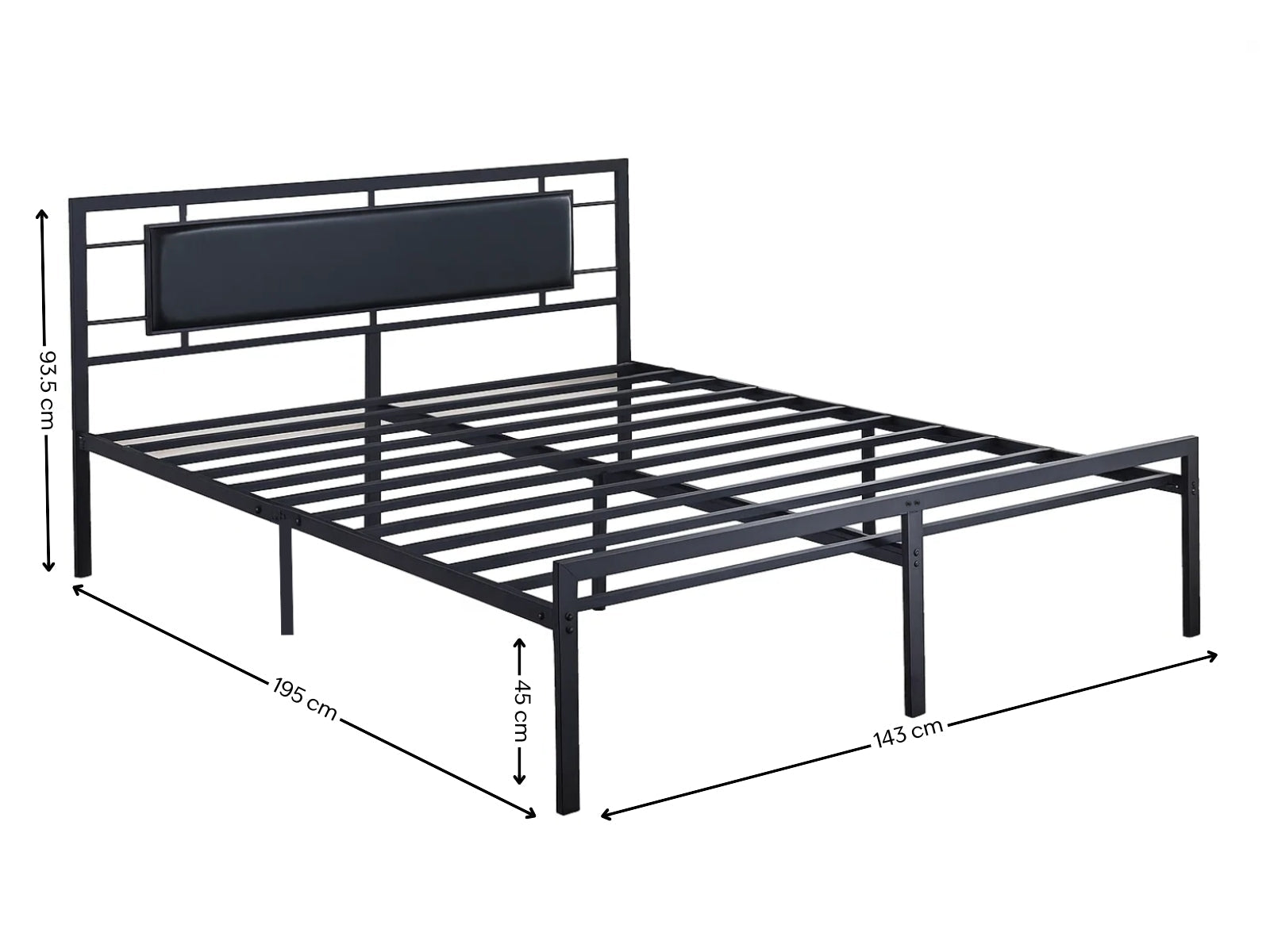 Dakota Metal Bed Frame - Double