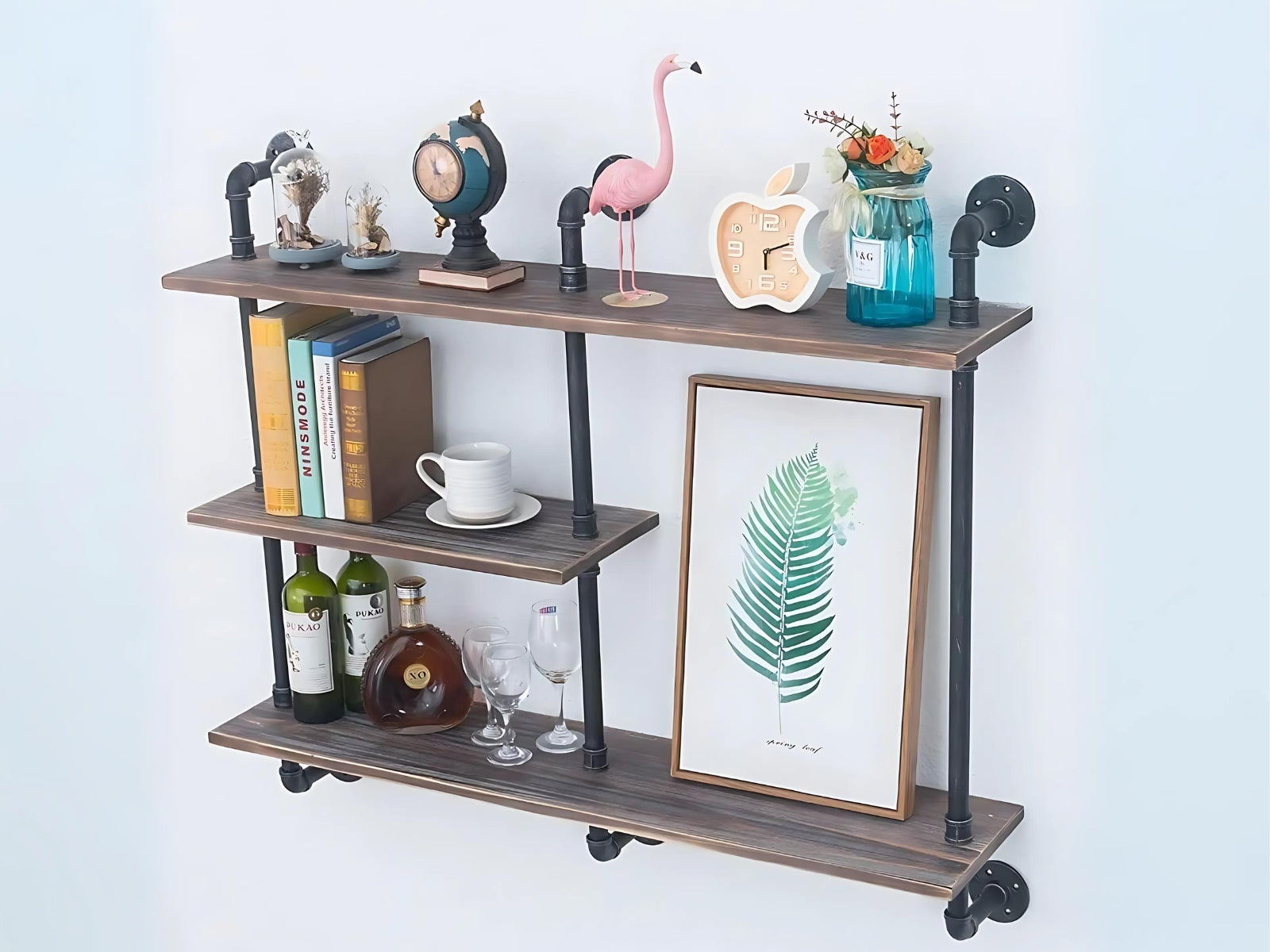 3-Tier Pipe Shelf Storage