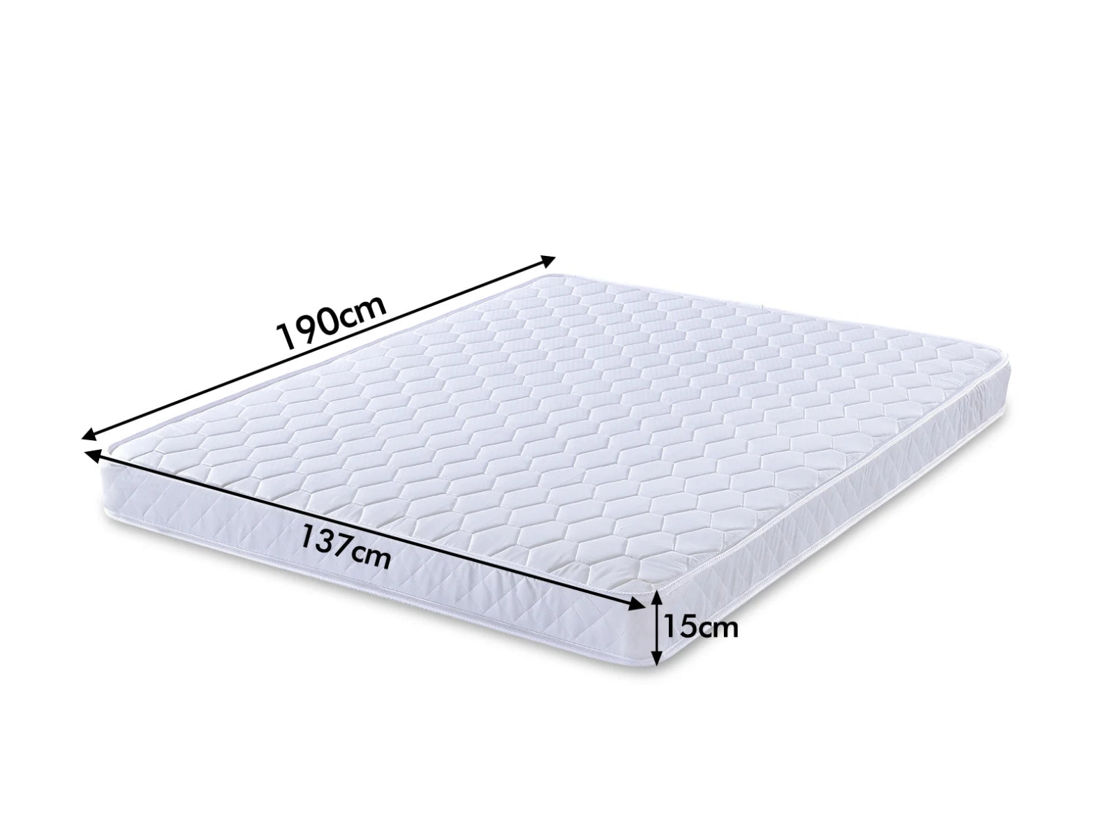Dakota Metal Bed Frame & Bon15 Mattress - Double