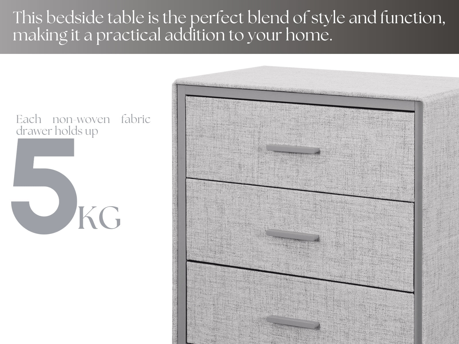 Delani 4-Drawer Tallboy - Grey