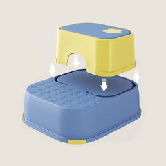 DS BS  2-in-1 Practical Non-Slip Step Stool for Kids-Blue