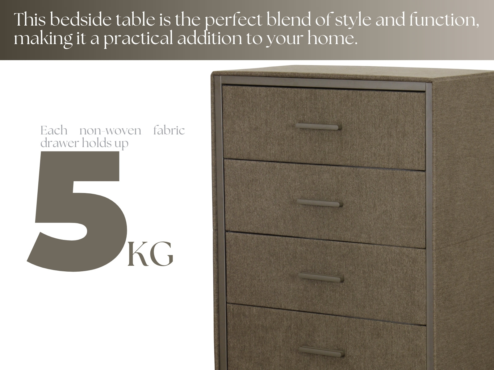 Delani 4-Drawer Tallboy - Brown