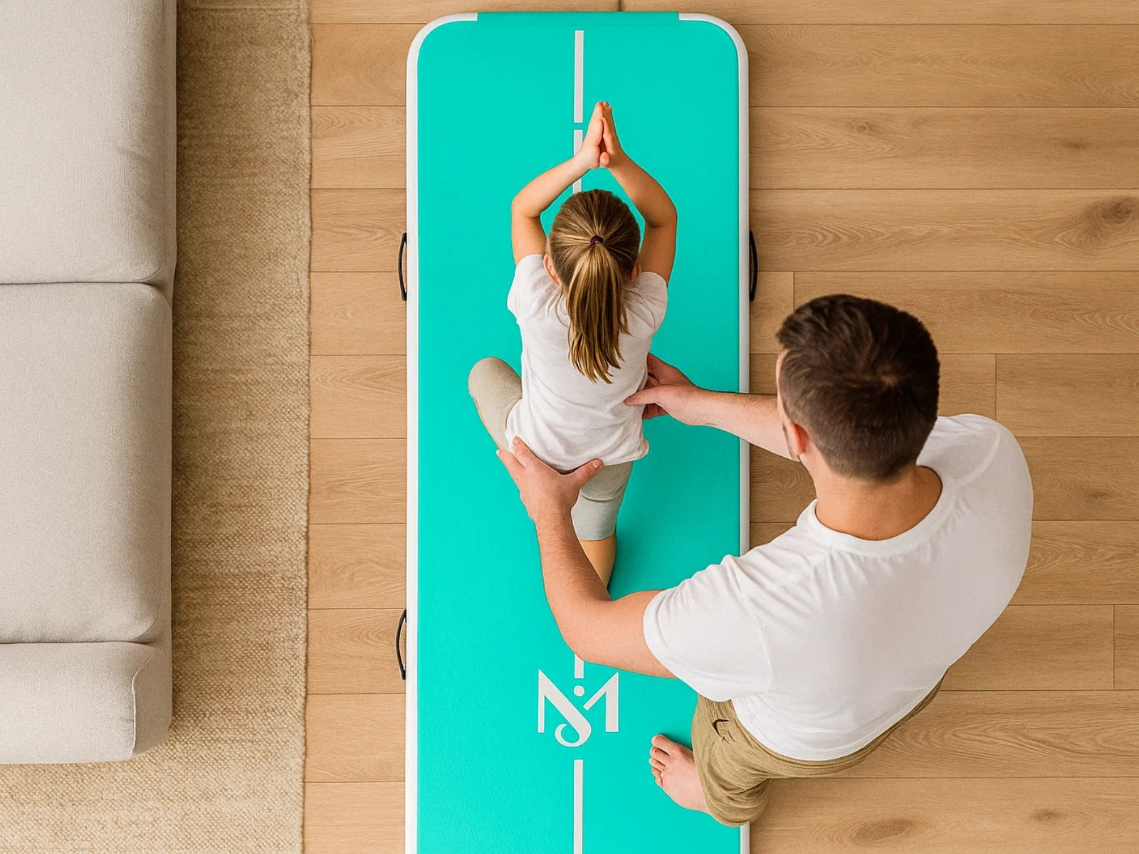 Air Track Green – 400cm x 100cm x 10cm