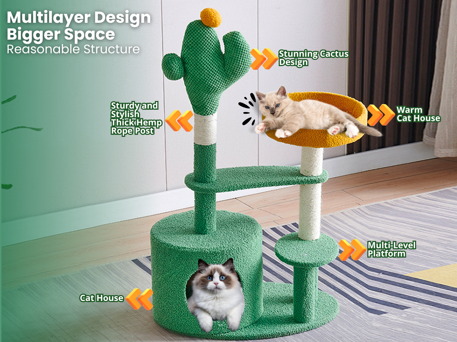 Cactus Cat Tree - 95 cm