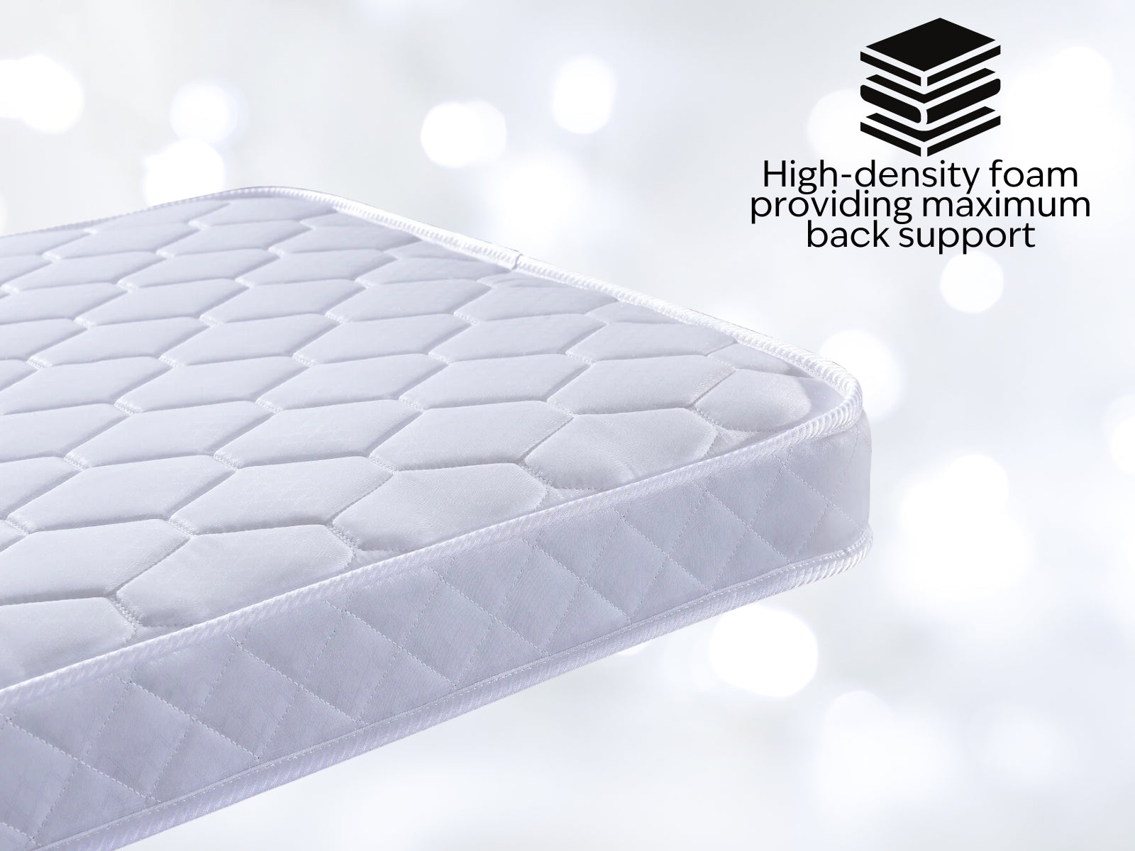 Blaine Velvet Bed Frame Beige & Bon15 Mattress - Queen