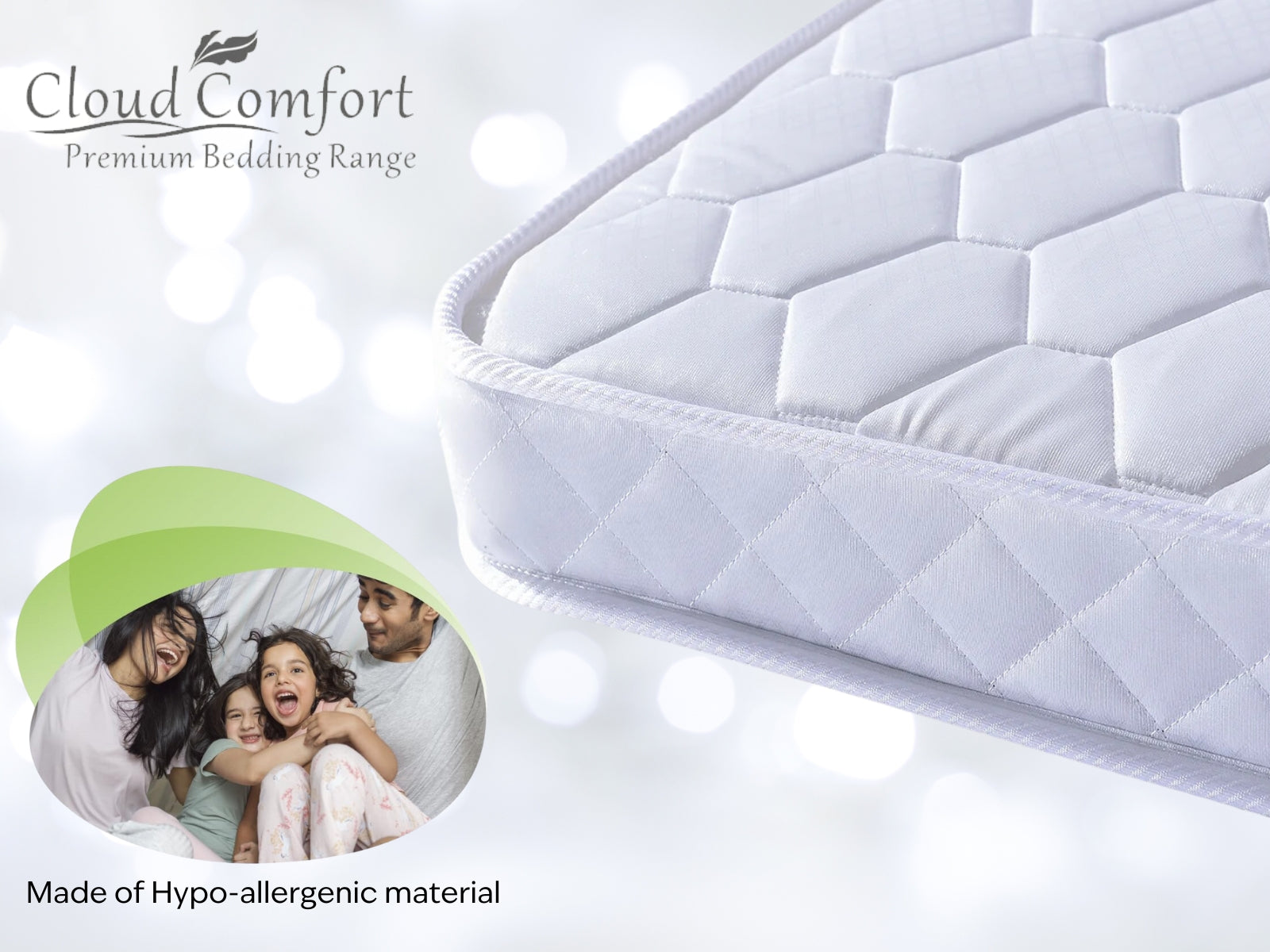 Blaine Velvet Bed Frame Beige & Bon15 Mattress - Queen