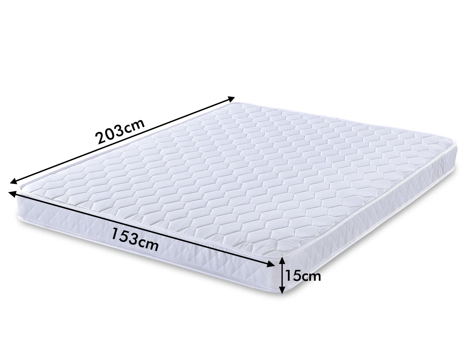 Blaine Velvet Bed Frame Beige & Bon15 Mattress - Queen
