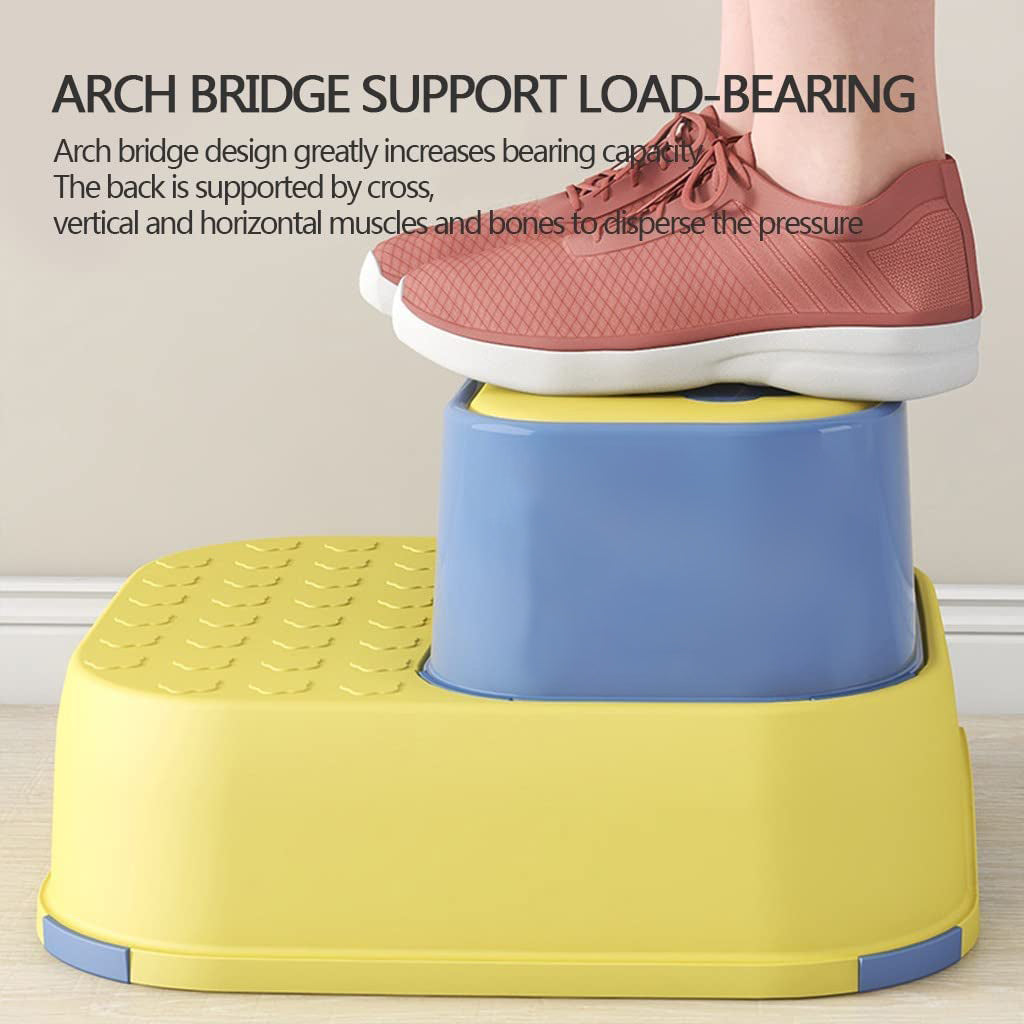 DS BS  2-in-1 Practical Non-Slip Step Stool for Kids-Blue