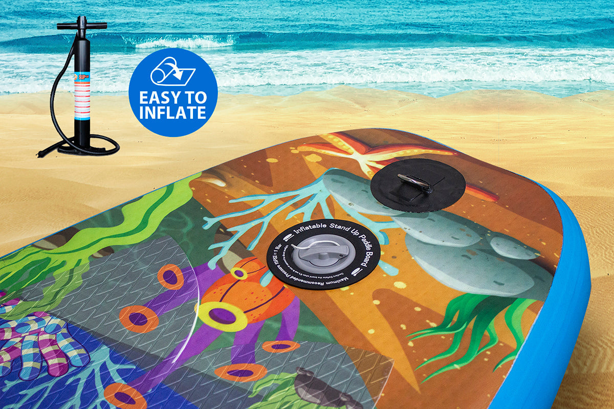 10 ft Single Layer Inflatable SUP - Sea Cartoon
