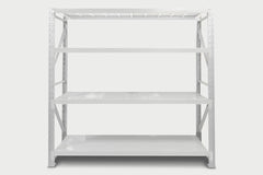 4-Layer Longspan Shelving Grey White - 1.5 M