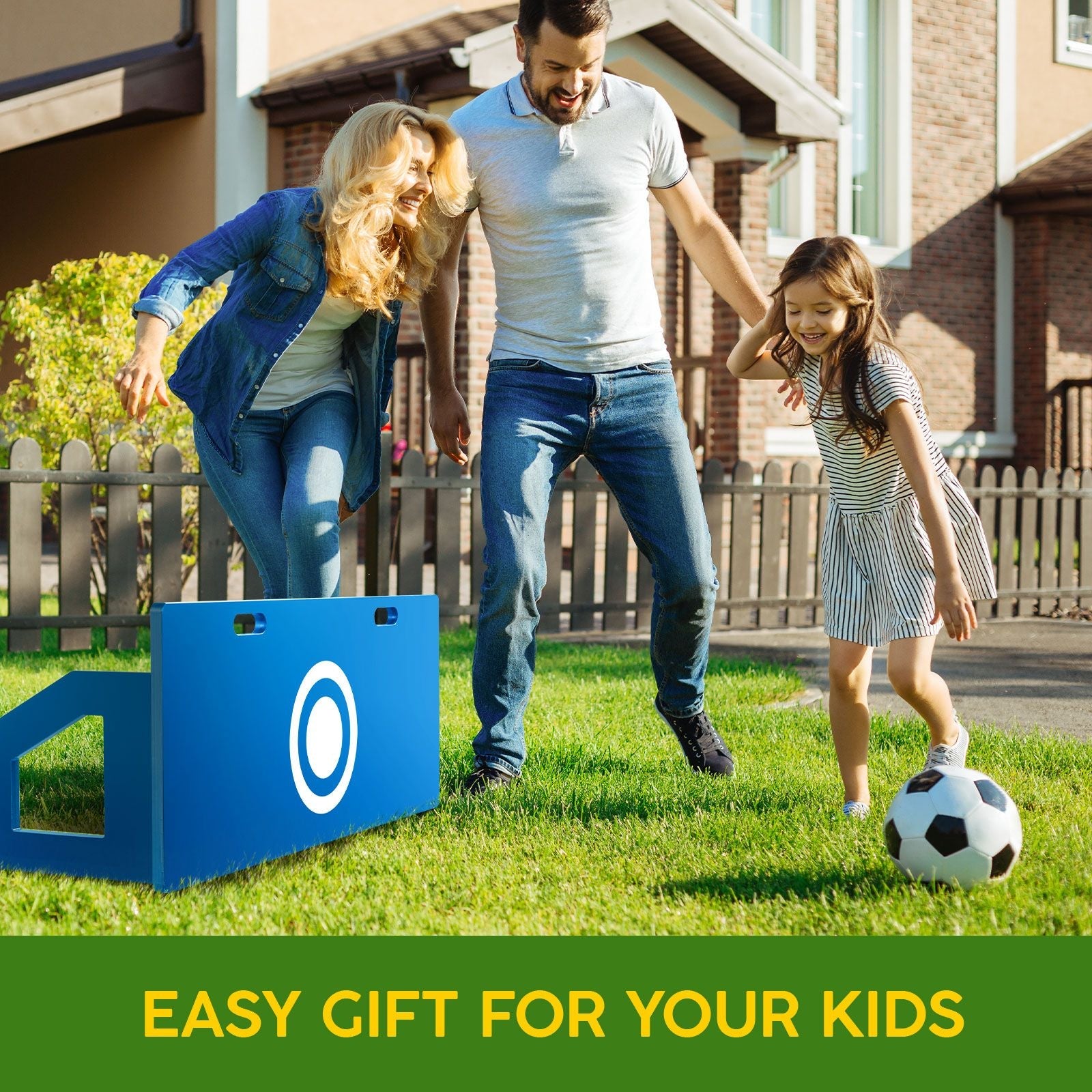 DS BD Soccer Ball Rebounder Board Kick Back Wall Sports Drills Training Aid