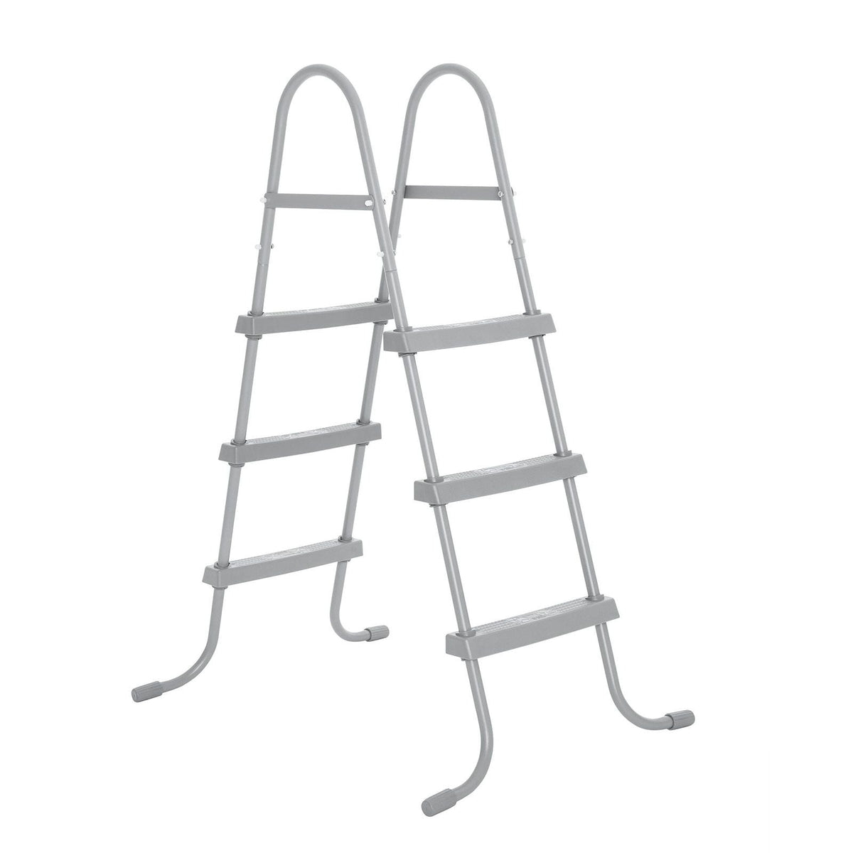 DS BD Bestway Pool Ladder Above Ground Swimming Steps Stairs Steel Frame Deluxe
