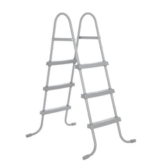 DS BD Bestway Pool Ladder Above Ground Swimming Steps Stairs Steel Frame Deluxe