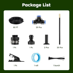 DS BD Drip Irrigation System 25m AutomaticGarden Watering Misting Kit 360 Degree