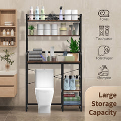 DS BD Over The Toilet Shelf Laundry Storage Rack 5 Tier Space Saver Towel