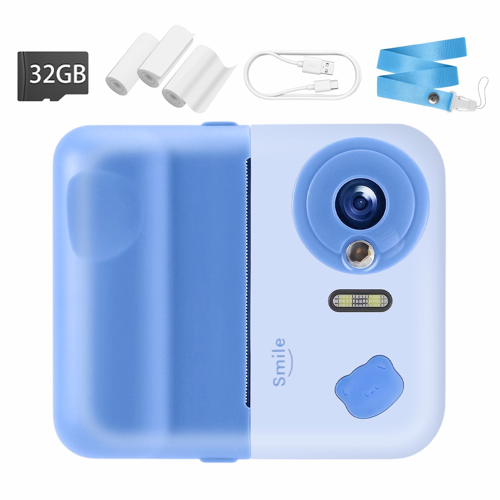 DS BD Kids Instant Camera Selfie ChildrenEducational Toys 1080P HD Digital Video
