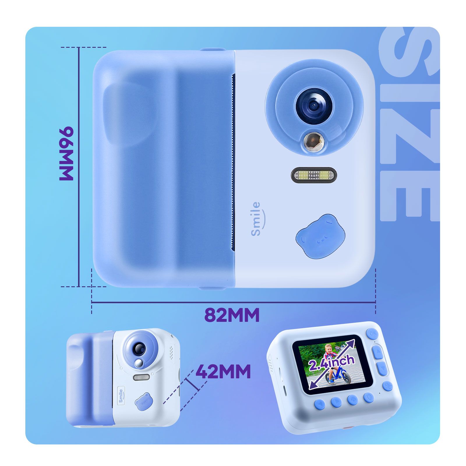 DS BD Kids Instant Camera Selfie ChildrenEducational Toys 1080P HD Digital Video