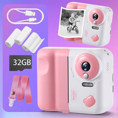 DS BD Kids Instant Camera Compact Digital 1080P HD Video Selfie Photo Print Play