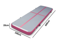 Air Track Pink & Grey – 600cm x 100cm x 20cm