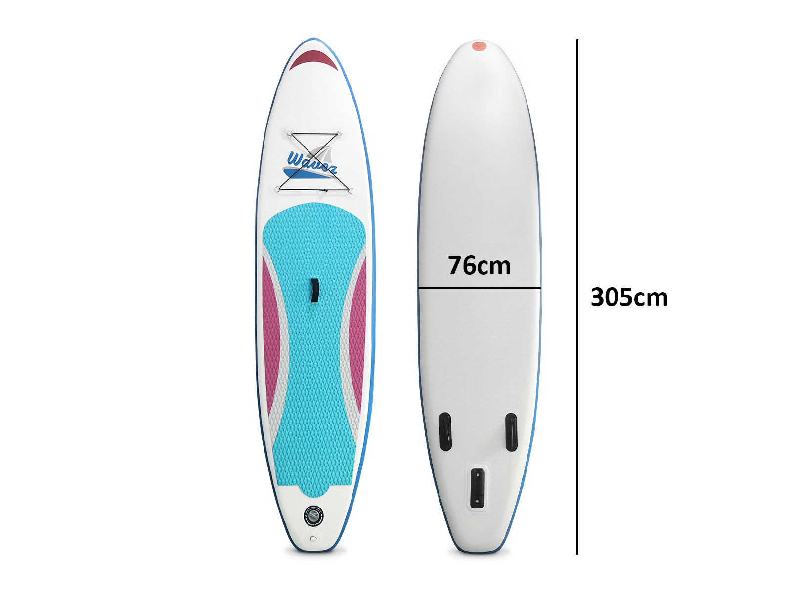 10 ft Double Layer Inflatable SUP - Blue & Pink