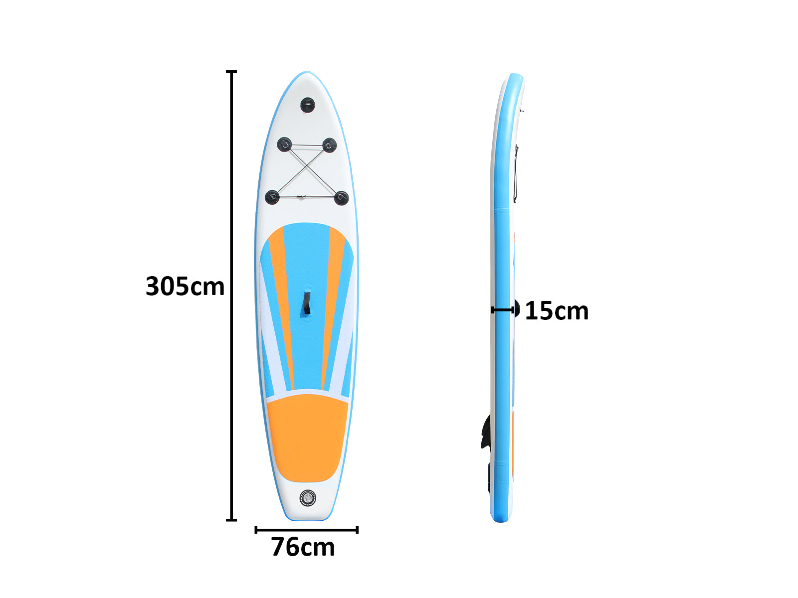 10 ft Double Layer Inflatable SUP - Blue & Yellow