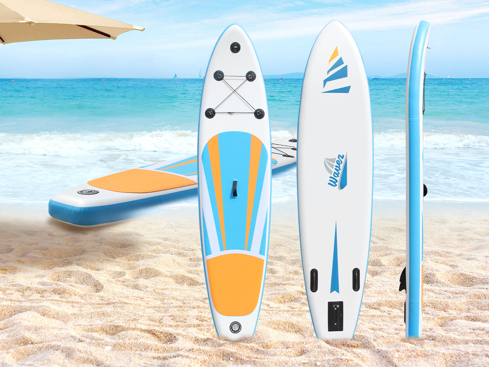 10 ft Double Layer Inflatable SUP - Blue & Yellow