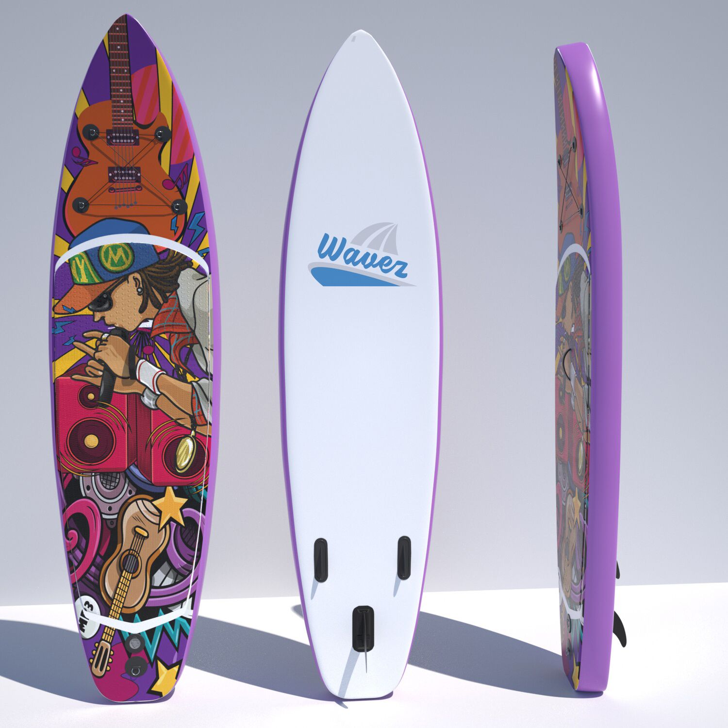 10 ft Single Layer Inflatable SUP - Art Cartoon