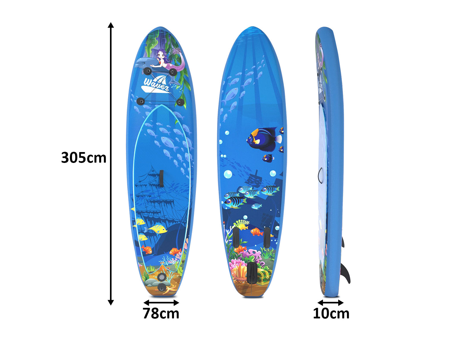 10 ft Single Layer Inflatable SUP - Sea Cartoon