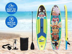 10 ft Single Layer Inflatable SUP - Wild Man Cartoon