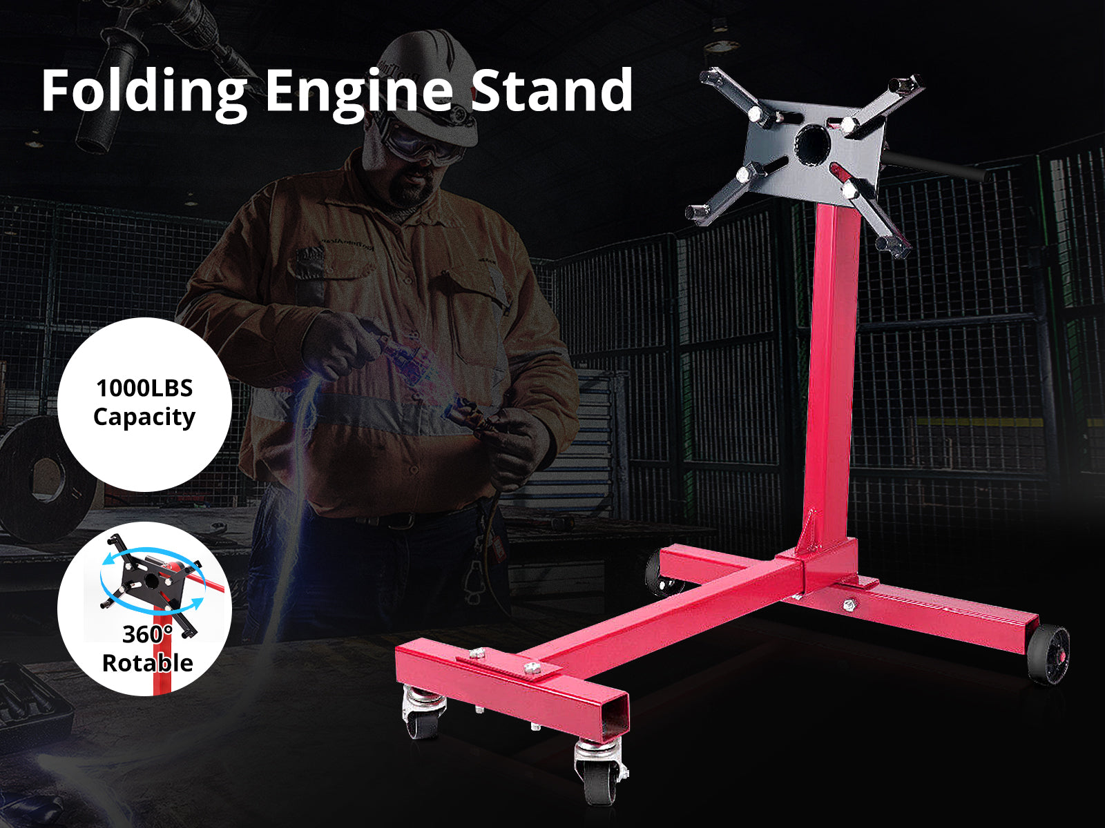 1000lbs / 450kg Folding Engine Stand